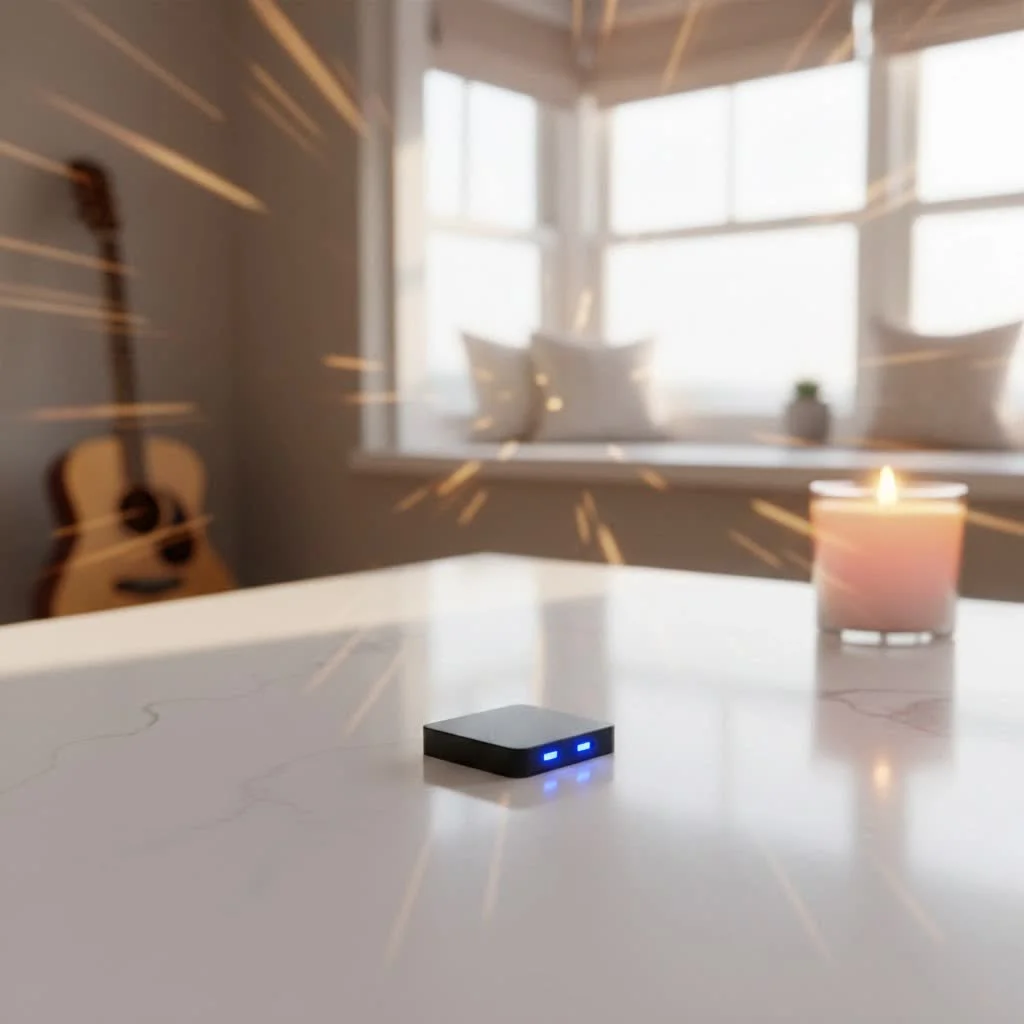 HDMI Bluetooth dongle connected to a TV