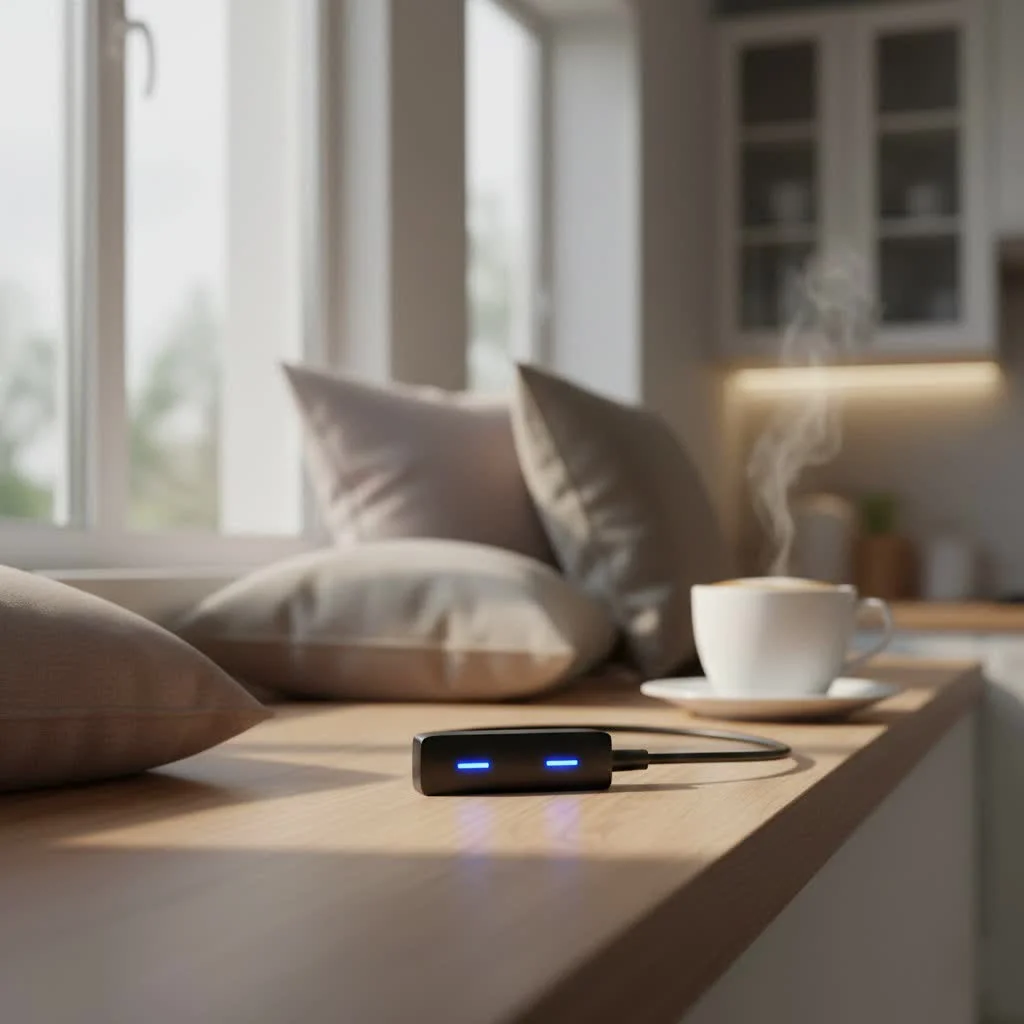 Bluetooth dongle for PS5 connected to a console